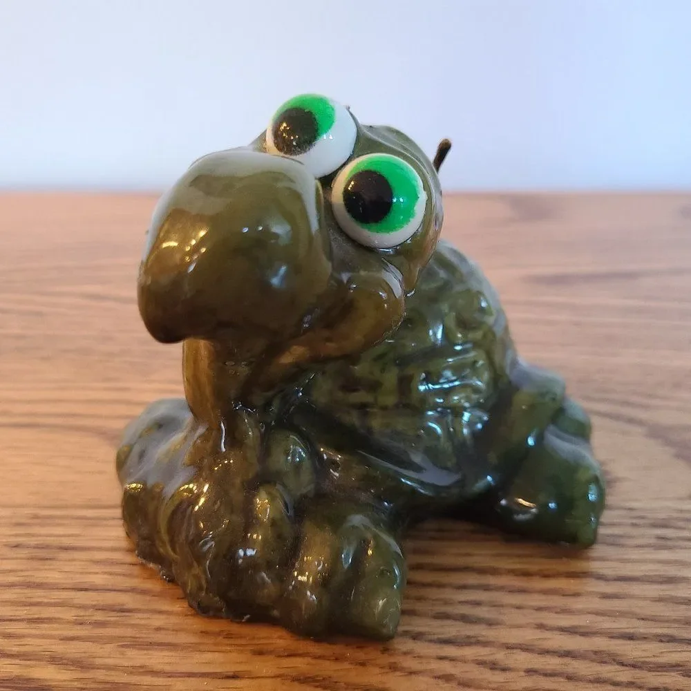 Vintage Turtle Candle - Novelty Wax Candle - Comic Turtle - Vintage Rare Unique